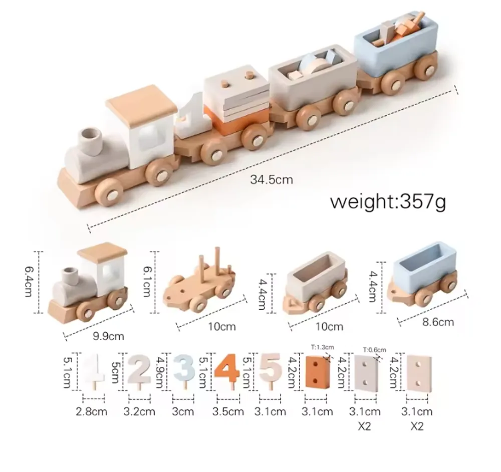 Kids Wooden Montessori Toy Set Children Birthday TrainToys Children Cosplay Play House Educational Toys Block Baby Gift